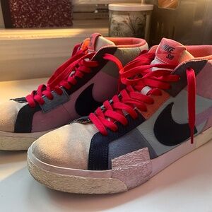 Nike SB Zoom Blazer Mid PRM Mosaic Mens Sz 11 Lilac Court Blue Copa DA8854-500